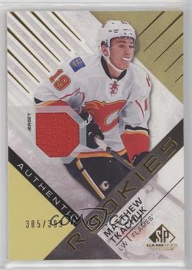 2016-17 Upper Deck SP Game Used - [Base] - Gold Material #108 - Authentic Rookies - Matthew Tkachuk /399