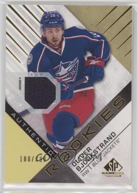 2016-17 Upper Deck SP Game Used - [Base] - Gold Material #135 - Authentic Rookies - Oliver Bjorkstrand /399