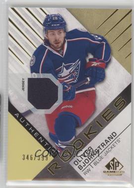 2016-17 Upper Deck SP Game Used - [Base] - Gold Material #135 - Authentic Rookies - Oliver Bjorkstrand /399