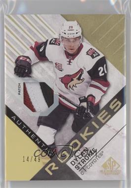 2016-17 Upper Deck SP Game Used - [Base] - Gold Spectrum Premium Material #113 - Authentic Rookies - Dylan Strome /49