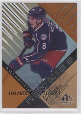 2016-17 Upper Deck SP Game Used - [Base] - Orange Rainbow Draft Year #186 - Authentic Rookies - Zach Werenski /115