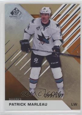 2016-17 Upper Deck SP Game Used - [Base] - Orange Rainbow Draft Year #53 - Patrick Marleau /197