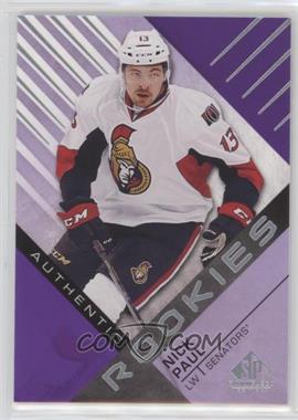 2016-17 Upper Deck SP Game Used - [Base] - Purple #163 - Authentic Rookies - Nick Paul