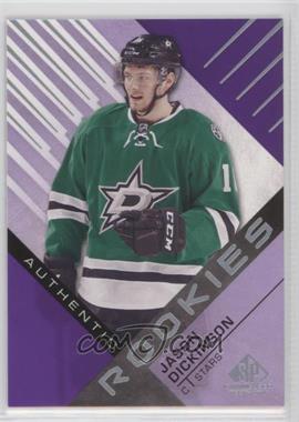 2016-17 Upper Deck SP Game Used - [Base] - Purple #190 - Authentic Rookies - Jason Dickinson