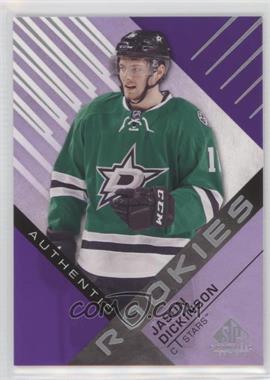 2016-17 Upper Deck SP Game Used - [Base] - Purple #190 - Authentic Rookies - Jason Dickinson