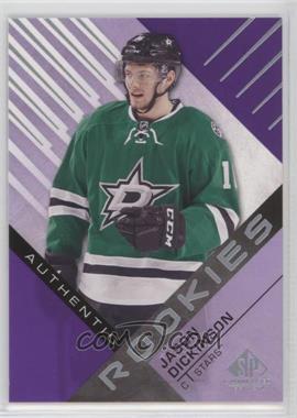 2016-17 Upper Deck SP Game Used - [Base] - Purple #190 - Authentic Rookies - Jason Dickinson