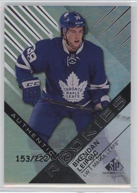 2016-17 Upper Deck SP Game Used - [Base] - Rainbow Player Age #160 - Authentic Rookies - Brendan Leipsic /222