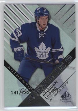 2016-17 Upper Deck SP Game Used - [Base] - Rainbow Player Age #160 - Authentic Rookies - Brendan Leipsic /222