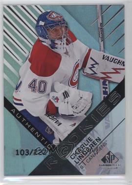 2016-17 Upper Deck SP Game Used - [Base] - Rainbow Player Age #170 - Authentic Rookies - Charlie Lindgren /222
