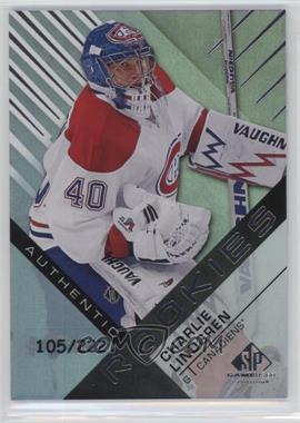 2016-17 Upper Deck SP Game Used - [Base] - Rainbow Player Age #170 - Authentic Rookies - Charlie Lindgren /222