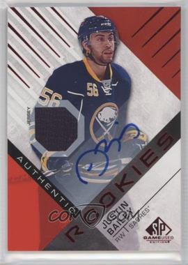 2016-17 Upper Deck SP Game Used - [Base] - Red Auto Material #105 - Authentic Rookies - Justin Bailey