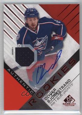 2016-17 Upper Deck SP Game Used - [Base] - Red Auto Material #135 - Authentic Rookies - Oliver Bjorkstrand