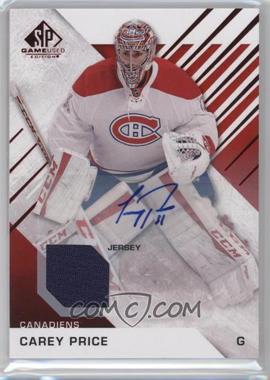 2016-17 Upper Deck SP Game Used - [Base] - Red Auto Material #33 - Carey Price