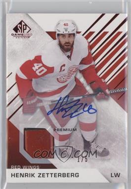 2016-17 Upper Deck SP Game Used - [Base] - Red Spectrum Auto Premium Material #70 - Henrik Zetterberg /5