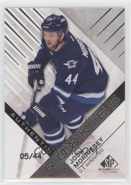 2016-17 Upper Deck SP Game Used - [Base] #192 - Authentic Rookies - Josh Morrissey /44