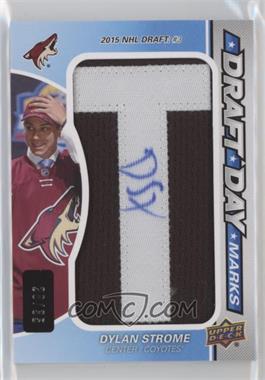 2016-17 Upper Deck SP Game Used - Draft Day Marks Patch #DDM-DS - Rookies - Dylan Strome /35