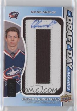 2016-17 Upper Deck SP Game Used - Draft Day Marks Patch #DDM-OB - Rookies - Oliver Bjorkstrand /35