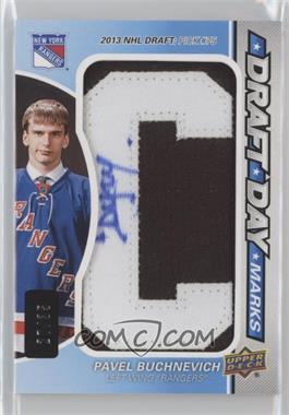 2016-17 Upper Deck SP Game Used - Draft Day Marks Patch #DDM-PB - Rookies - Pavel Buchnevich /35