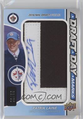 2016-17 Upper Deck SP Game Used - Draft Day Marks Patch #DDM-PL - Rookies - Patrik Laine /35