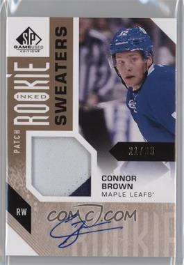 2016-17 Upper Deck SP Game Used - Inked Rookie Sweaters - Patch #RS-CB - Connor Brown /99