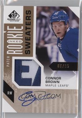 2016-17 Upper Deck SP Game Used - Inked Rookie Sweaters - Patch #RS-CB - Connor Brown /99