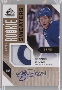 2016-17 Upper Deck SP Game Used - Inked Rookie Sweaters - Patch #RS-CB - Connor Brown /99