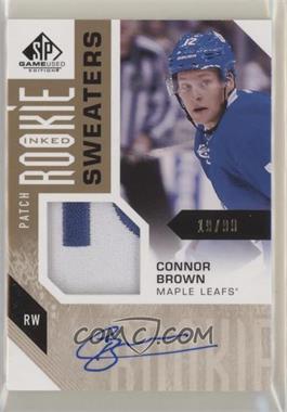 2016-17 Upper Deck SP Game Used - Inked Rookie Sweaters - Patch #RS-CB - Connor Brown /99