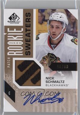 2016-17 Upper Deck SP Game Used - Inked Rookie Sweaters - Patch #RS-NS - Nick Schmaltz /99