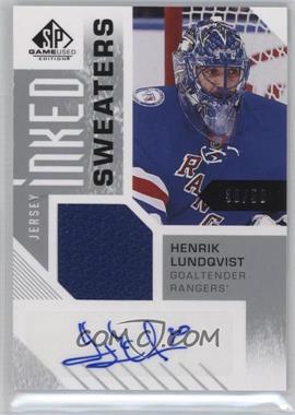 2016-17 Upper Deck SP Game Used - Inked Sweaters #IS-HL - Henrik Lundqvist /50
