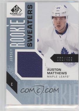 2016-17 Upper Deck SP Game Used - Rookie Sweaters #RS-AM - Auston Matthews /499