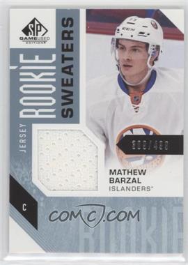 2016-17 Upper Deck SP Game Used - Rookie Sweaters #RS-MB - Mathew Barzal /499