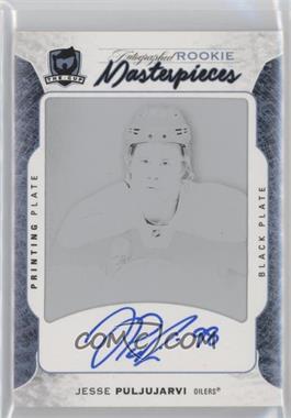 2016-17 Upper Deck The Cup - [Base] - Masterpieces Printing Plate Black Framed #CUP-177 - Rookie Patch Autograph - Jesse Puljujarvi /1