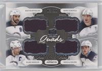 Dustin Byfuglien, Blake Wheeler, Mark Scheifele, Nikolaj Ehlers #/10