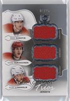 Noah Hanifin, Teuvo Teravainen, Elias Lindholm #/25