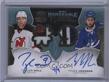 2016-17 Upper Deck The Cup - Dual Honorable Numbers #HN2-HJ - Taylor Hall, Tyler Johnson /9