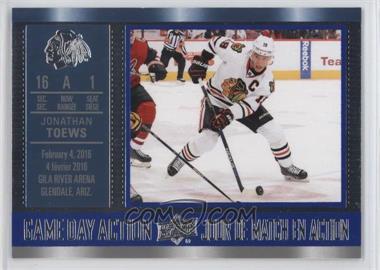 2016-17 Upper Deck Tim Hortons Collector's Series - Game Day Action #GDA-4 - Jonathan Toews