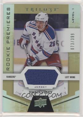 2016-17 Upper Deck Trilogy - [Base] - Green Relics #55 - Rookie Premieres Level 1 - Jimmy Vesey /399