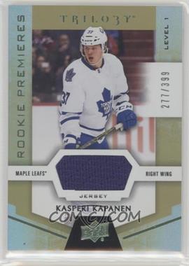 2016-17 Upper Deck Trilogy - [Base] - Green Relics #78 - Rookie Premieres Level 1 - Kasperi Kapanen /399