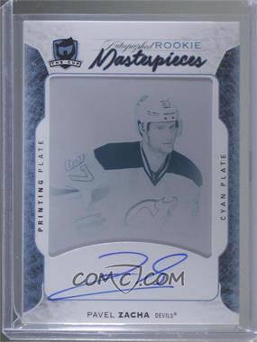 2016-17 Upper Deck Trilogy - [Base] - The Cup Masterpieces Printing Plate Cyan Framed #TRI-116 - Uncommon Rookies Auto - Pavel Zacha /1