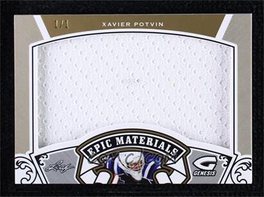 2016 Leaf Genesis - Epic Materials - Gold #EM-71 - Xavier Potvin /1