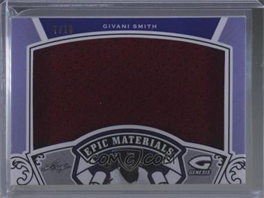 2016 Leaf Genesis - Epic Materials - Purple #EM-29 - Givani Smith /10