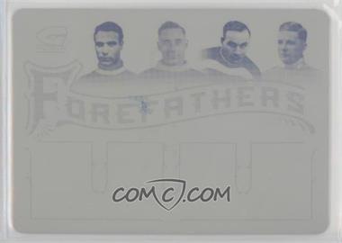 2016 Leaf Genesis - ForeFathers - Printing Plate Yellow #F-05 - Newsy Lalonde, Clint Benedict, Frank Nighbor, Jack Adams /1
