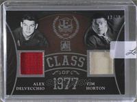 Alex Delvecchio, Tim Horton [Uncirculated] #/20