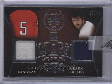 2016 Leaf In the Game Enshrined - Class of… - Silver #CO-23 - Rod Langway, Clark Gillies /45 [Uncirculated]