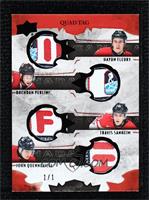 Haydn Fleury, Brendan Perlini, Travis Sanheim, John Quenneville #/1