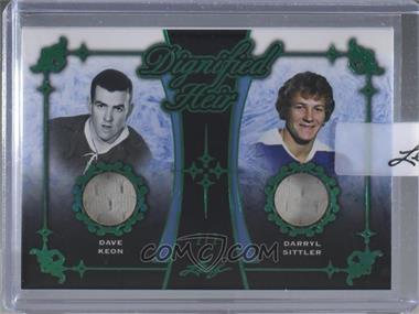 2017-18 Leaf - Dignified Heir Dual - Green #DH-07 - Dave Keon, Darryl Sittler /2 [Uncirculated]