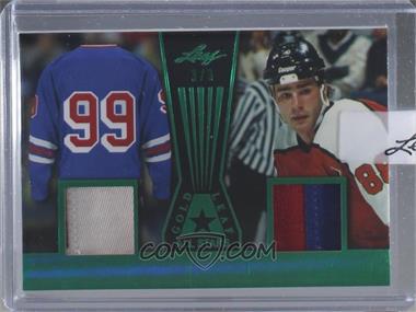 2017-18 Leaf - Gold Leaf All Stars Dual - Green #GLAS-14 - Wayne Gretzky, Eric Lindros /3 [Uncirculated]