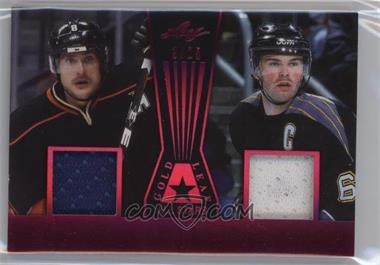 2017-18 Leaf - Gold Leaf All Stars Dual - Magenta #GLAS-18 - Teemu Selanne, Jaromir Jagr /25