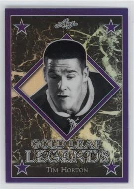 2017-18 Leaf - Gold Leaf Legends - Purple #GLL-29 - Tim Horton /5