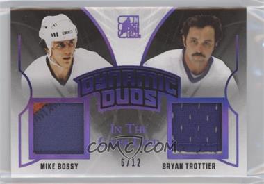 2017-18 Leaf In the Game Used - Dynamic Duos - Purple #DD-13 - Mike Bossy, Bryan Trottier /12